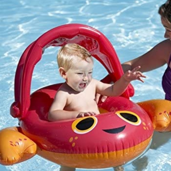 Swimways Swim Swimways Sun Canopy Baby Boat Lobster Poshmark
